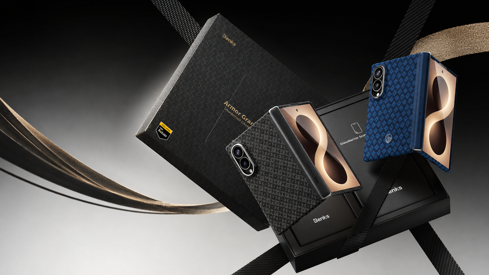 Kevlar texture protective phone case